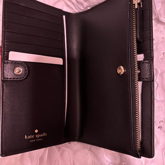 NWT KATE SPADE Patterson Dr. pebbled leather black long wallet - Picture 3 of 7